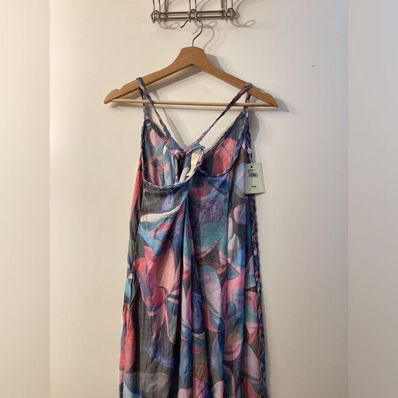 Boamar x Revolve Miranda Watercolor Blue Maxi Dress Size XL - Picture 9 of 16